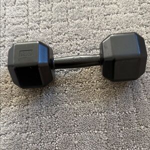 Buff Baby Black Dumbbell Rattle Toy